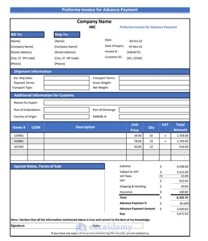 How do you explain advance billing?